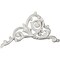 Ekena Millwork 4 1/4"W x 5 3/4"H x 3/8"P Colton Flower Onlay, Left ONL04X06X00CO-L - alternate 4